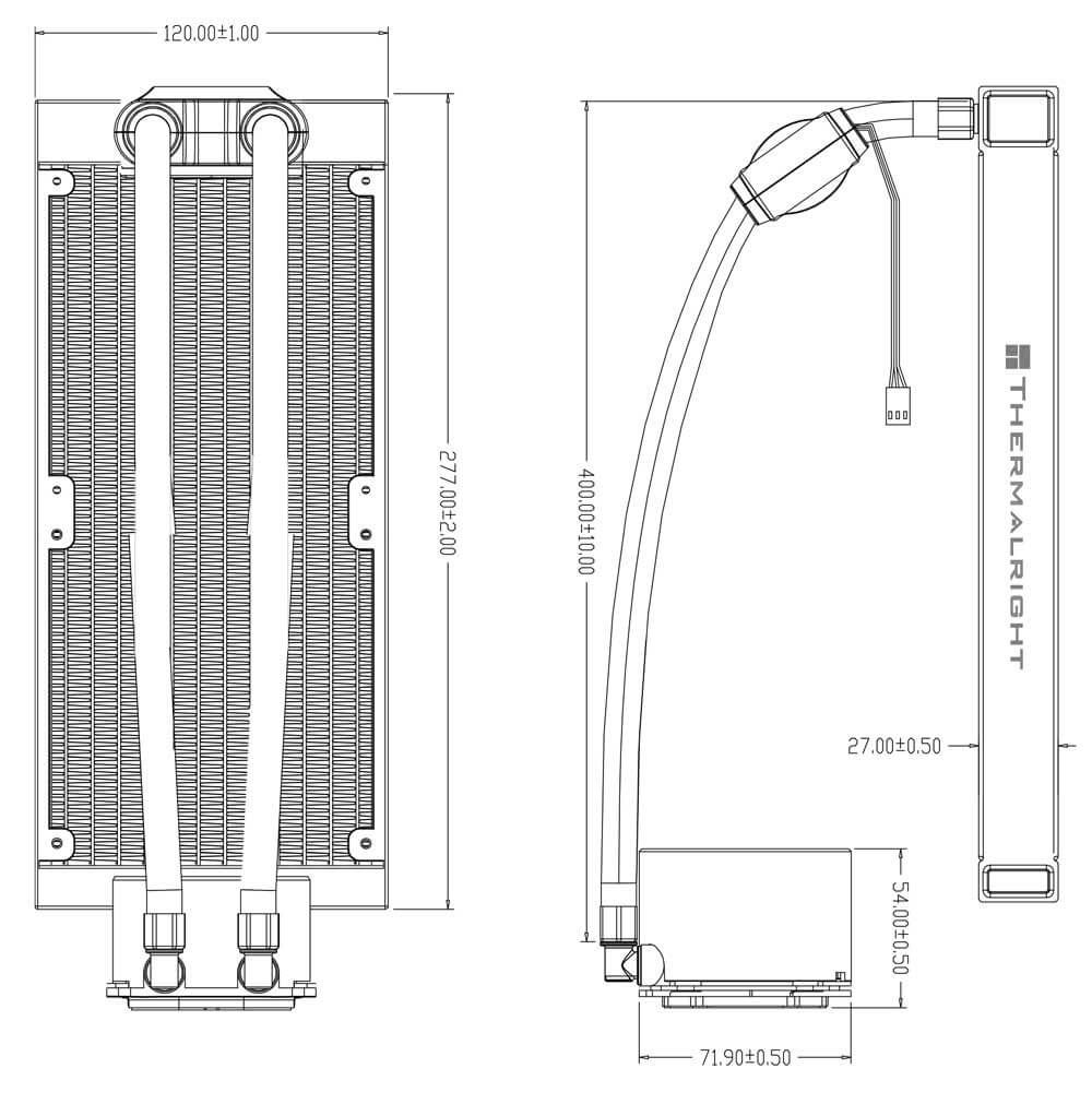 Thermalright Frozen Notte 240 ARGB Thermalright Frozen Notte 240 WHITE ARGB - AIO CPU Cooler