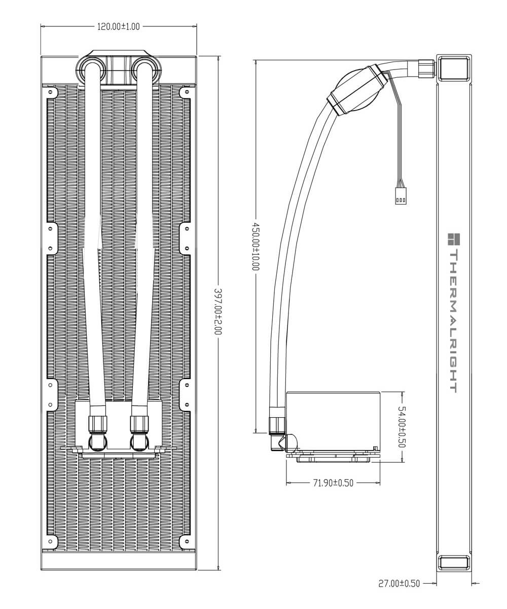 Thermalright Frozen Notte 360 WHITE ARGB V2 - AIO CPU Cooler