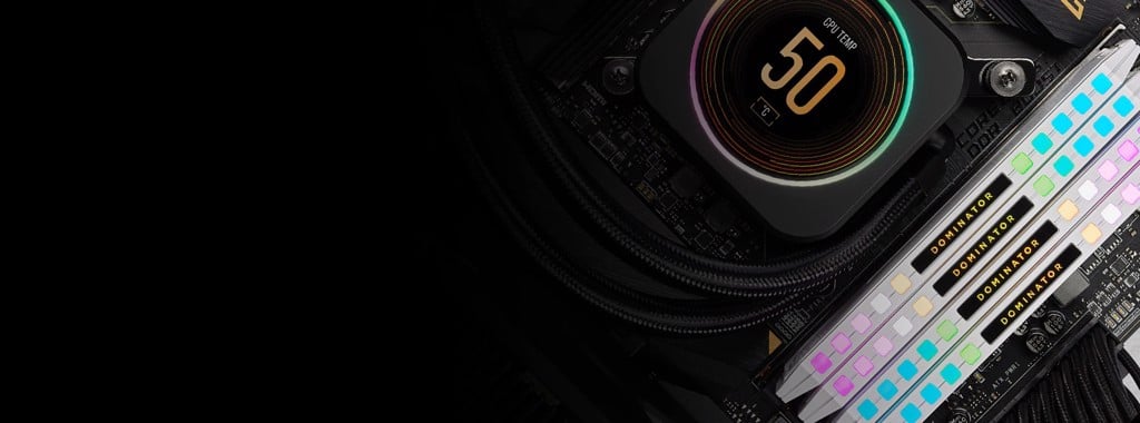 Corsair DOMINATOR® PLATINUM RGB Black - 64GB (2x32GB) DDR5 - Bus 6000MHz Cas 40 Corsair DOMINATOR® PLATINUM RGB Black - 64GB (2x32GB) DDR5 - Bus 6000MHz Cas 40