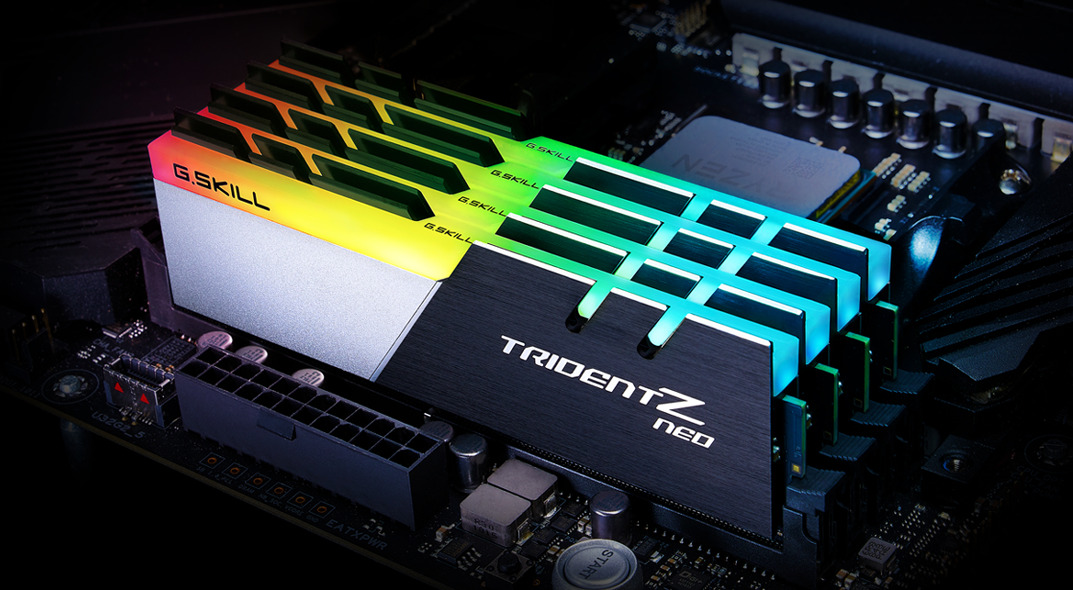 GSkill Trident Z Neo RGB - 32GB (2x16GB) DDR4 - Bus 3600MHz Cas18 GSkill Trident Z Neo RGB - 32GB (2x16GB) DDR4 - Bus 3600MHz Cas18