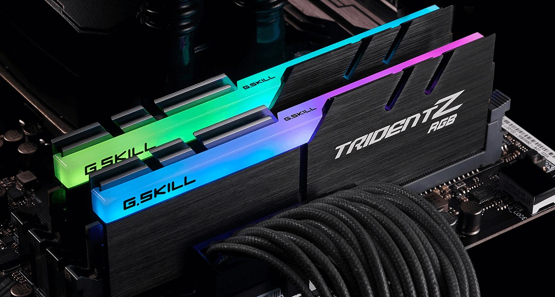 GSkill Trident Z RGB - 64GB (2x32GB) DDR4 - Bus 3600MHz Cas 18 GSkill Trident Z RGB - 64GB (2x32GB) DDR4 - Bus 3600MHz Cas 18
