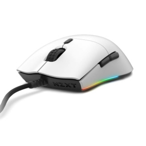 NZXT Lift White H2 NZXT Lift (White) - Lightweight RGB Gaming Mouse