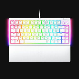 Razer BlackWidow V4 75% - US - White - Orange Switch - Hot-swappable Mechanical Gaming Keyboard