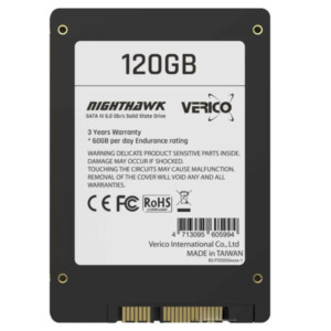 Verico Nighthawk 120GB H3 Verico Nighthawk 120GB - 2.5inch Sata 3 SSD