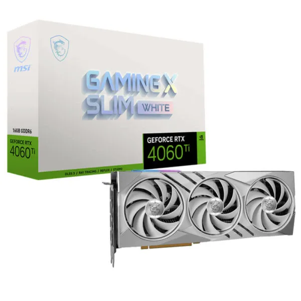 MSI GeForce RTX™ 4060 Ti GAMING X SLIM WHITE 16G - 16GB GDDR6