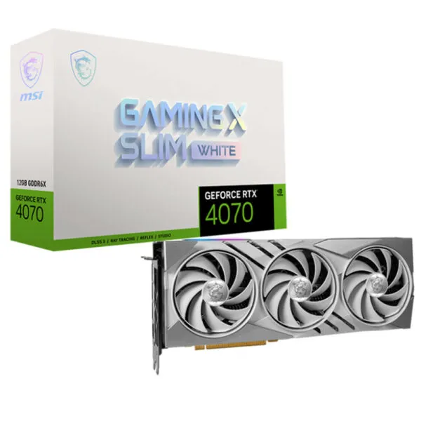 MSI GeForce RTX™ 4070 GAMING X SLIM WHITE 12G - 12GB GDDR6X