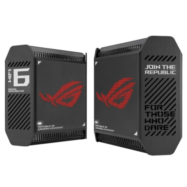 Asus ROG Rapture GT6 Black - AX10000 Tri-Band WiFi 6 | Ultrafast WiFi 6 (802.11ax) | 9 Antenna | Gaming Mesh System