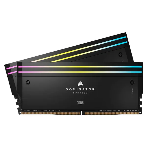 Corsair DOMINATOR TITANIUM RGB Black Heatspreader - 64GB (2x32GB) DDR5 - Bus 6600MHz Cas 32
