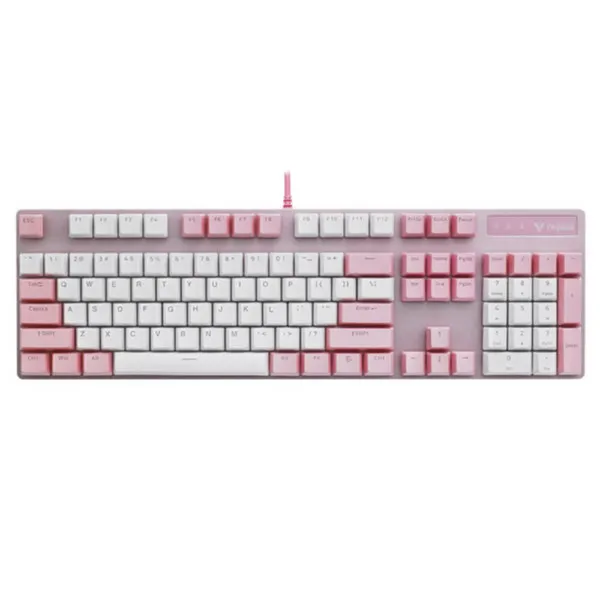 Rapoo V500 Pro Pink And White – Gaming Mechanical Keyboard