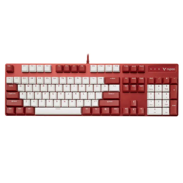 Rapoo V500 Pro Red And White - Gaming Mechanical Keyboard