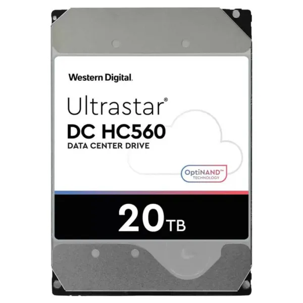 Western Digital Enterprise Ultrastar DC HC560 20TB 3.5 inch 7200RP 6Gbs SATA 512MB Hard Drive (WUH722020BLE6L4)