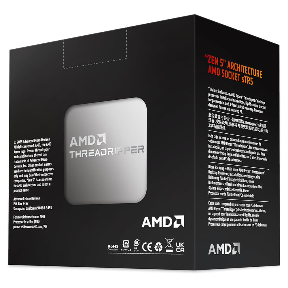 AMD Ryzen Threadripper 9000 H4 AMD Ryzen™ Threadripper™ 9960X 24C/48T Upto 5.4Ghz - Ảnh 3