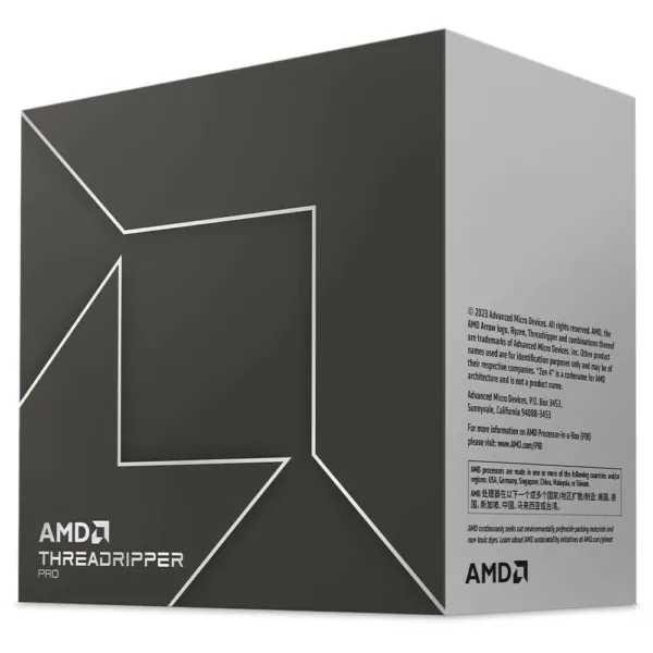 AMD Ryzen™ Threadripper™ PRO 7995WX 96C/192T Upto 5.1Ghz