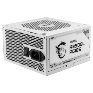 MSI MAG A850GL PCIE5 WHITE H4 MSI MAG A850GL PCIE5 WHITE ATX 3.1- 850W 80Plus Gold – Fully Modular – Support PCIe Gen 5.1 Graphics Card