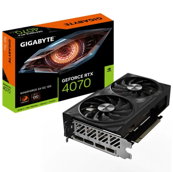 Gigabyte GeForce RTX™ 4070 WINDFORCE 2X OC 12G - 12GB GDDR6X