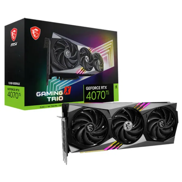 MSI GeForce RTX™ 4070Ti GAMING X TRIO 12G - 12GB GDDR6X