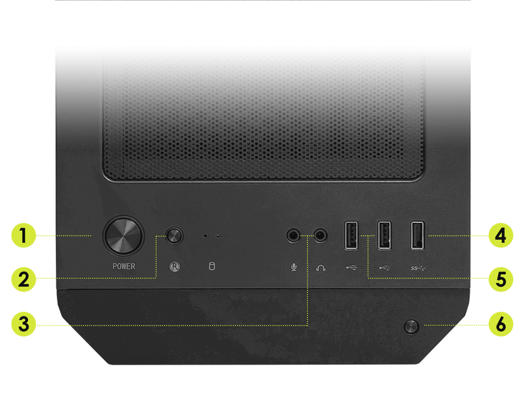 MSI MAG FORGE M100A - Micro ATX Gaming Case MSI MAG FORGE M100A - Micro ATX Gaming Case