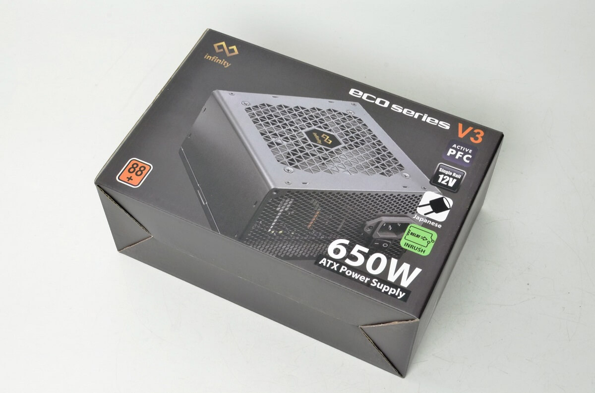 Infinity Eco V3 650w – DC to DC – Hiệu suất 88% – Active PFC – Single Rail