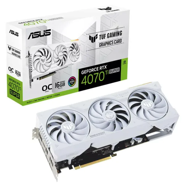 ASUS TUF Gaming GeForce RTX™ 4070 Ti SUPER White OC Edition - 16GB GDDR6X