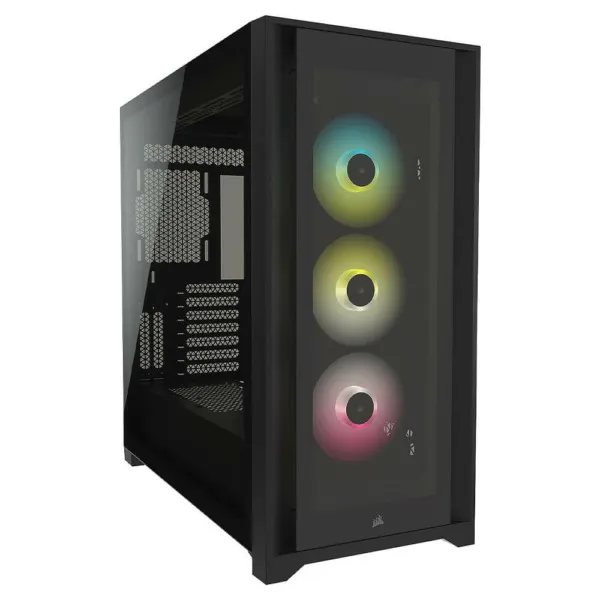 Corsair iCUE 5000X RGB Black - Tempered Glass Mid-Tower ATX PC Case