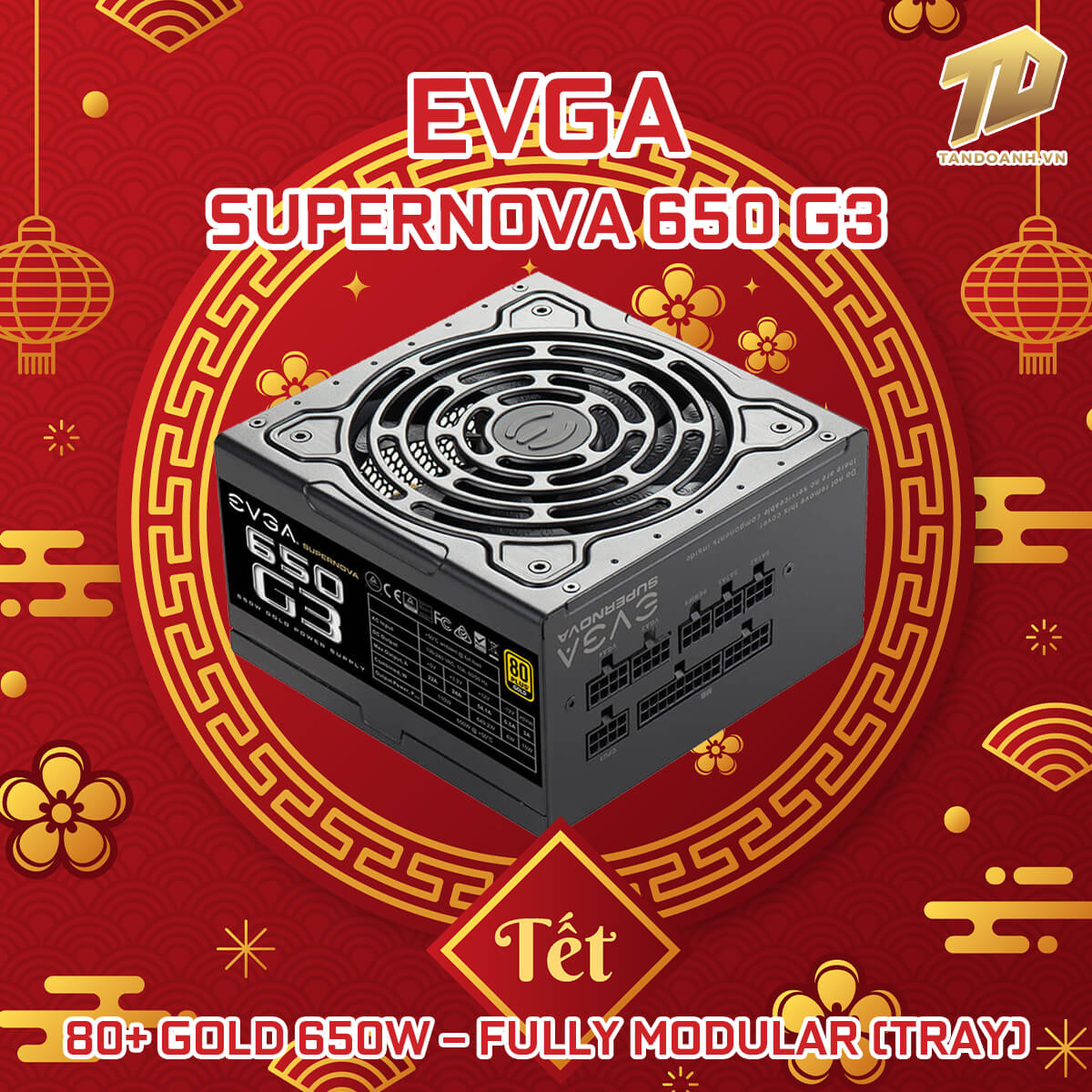 EVGA SuperNOVA 650 G3 80+ GOLD 650W Fully Modular (TRAY) Giá Tốt