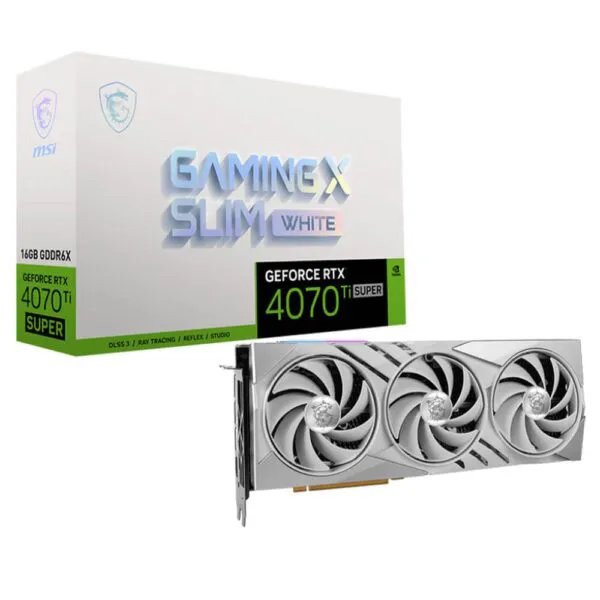 MSI GeForce RTX™ 4070 Ti SUPER 16G GAMING X SLIM WHITE - 16GB GDDR6X