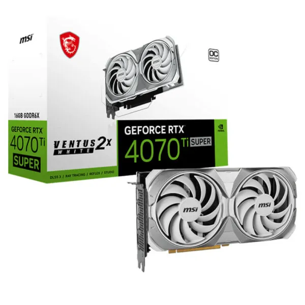 MSI GeForce RTX™ 4070 Ti SUPER 16G VENTUS 2X WHITE OC - 16GB GDDR6X