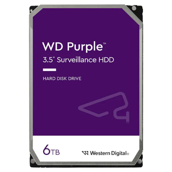 Western Digital Purple 6TB - 256MB cache Sata 3 - Surveillance Hard Disk Drive