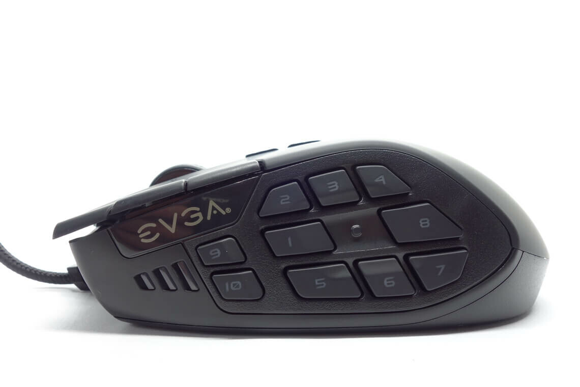 EVGA X15 MMO Gaming Mouse - 8k - Wired - Black - Customizable - 16,000 DPI - 5 Profiles - 20 Buttons - Ergonomic