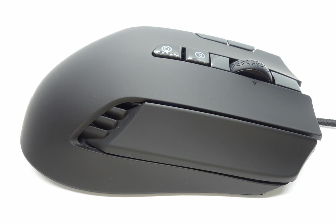 EVGA X15 MMO Gaming Mouse - 8k - Wired - Black - Customizable - 16,000 DPI - 5 Profiles - 20 Buttons - Ergonomic