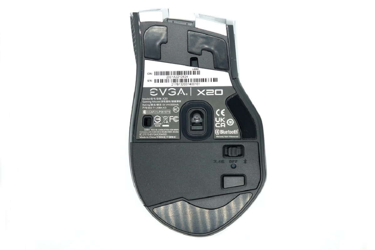 EVGA X20 Gaming Mouse - Wireless - Black - Customizable - 16,000 DPI - 5 Profiles - 10 Buttons - Ergonomic