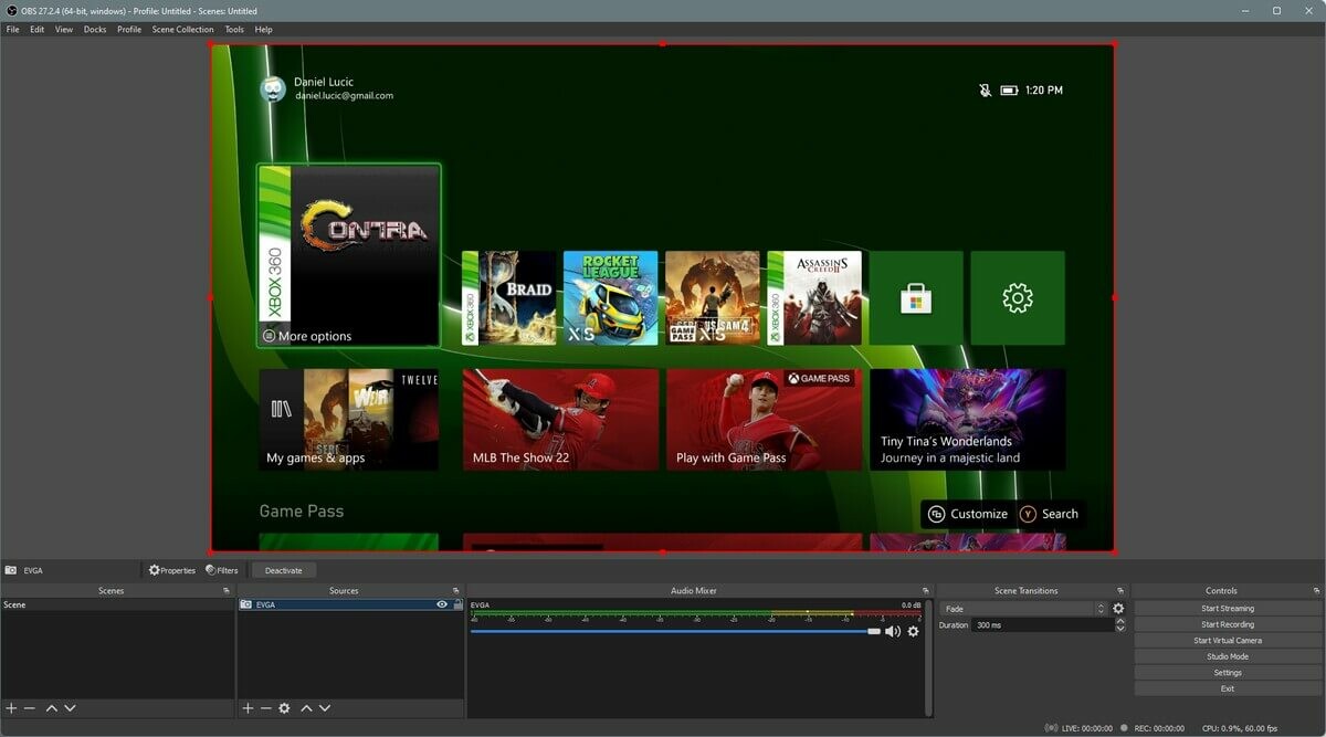 EVGA XR1 Lite Capture Card - Certified for OBS - USB 3.0 - 4K Pass Through