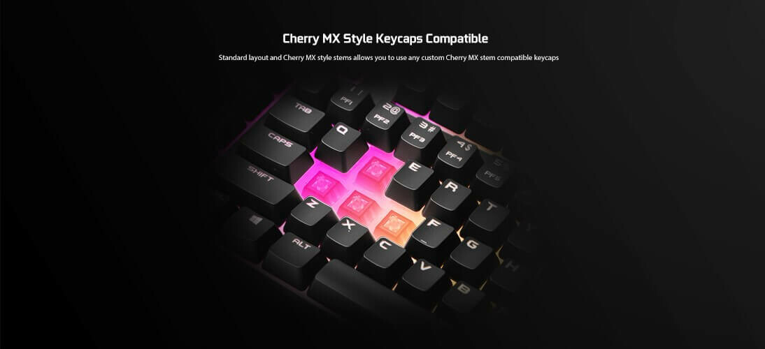 EVGA Z12 - RGB Gaming Keyboard - RGB Backlit LED - 5 Programmable Macro Keys - Dedicated Media Keys - Water Resistant