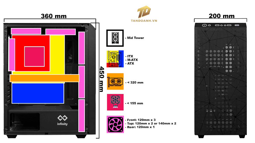 Infinity Hoshi - ATX Gaming Chassis Infinity Hoshi - ATX Gaming Chassis