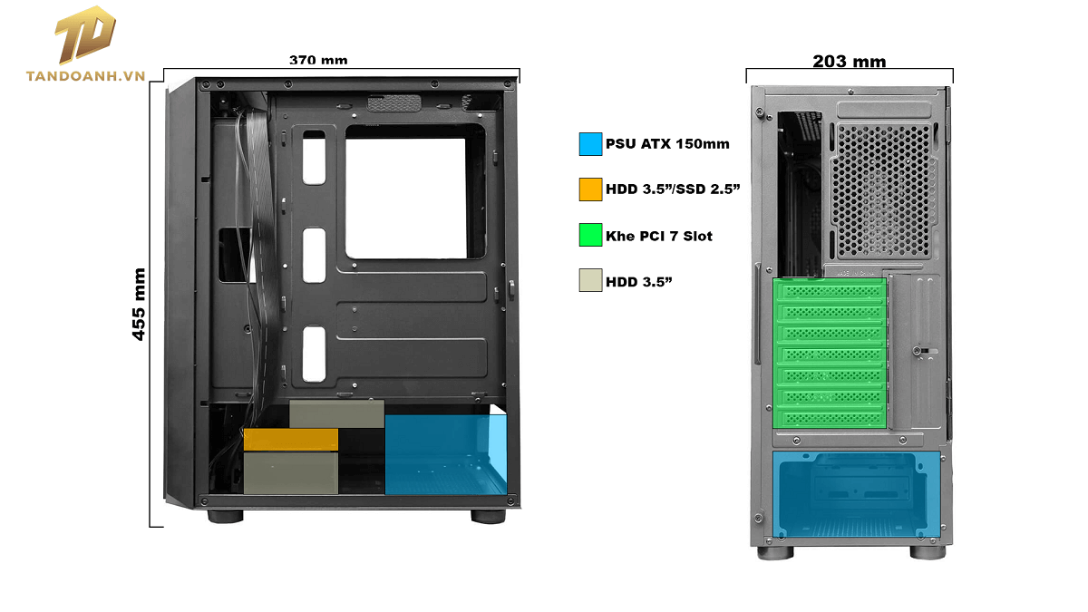 Infinity Hue - Black - ATX Gaming Chassis Infinity Hue - Black - ATX Gaming Chassis
