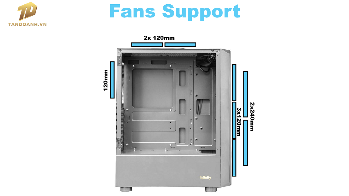 Infinity Hue - Black - ATX Gaming Chassis Infinity Hue - Black - ATX Gaming Chassis