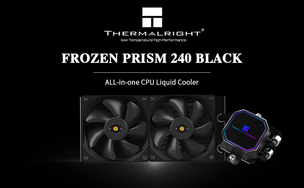 Thermalright Frozen Prism 240 BLACK - AIO CPU Cooler Thermalright Frozen Prism 240 BLACK - AIO CPU Cooler