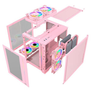 MIK LV12 Mini Elite Pink H5 MIK LV12 Mini Elite Pink – Micro-ATX Case