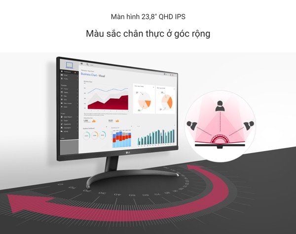 LG 24QP550-B - 24 inch QHD IPS | 75Hz | Freesync | HDR10 | Chuyên Game