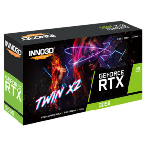INNO3D GEFORCE RTX 3050 6GB TWIN X2 H3 INNO3D GEFORCE RTX 3050 6GB TWIN X2 - 6GB GDDR6