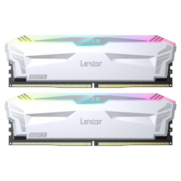 Lexar ARES White RGB - 32GB (2x16GB) DDR5 - Bus 6400MHz Cas 32 - LD5EU016G-R6400GDWA