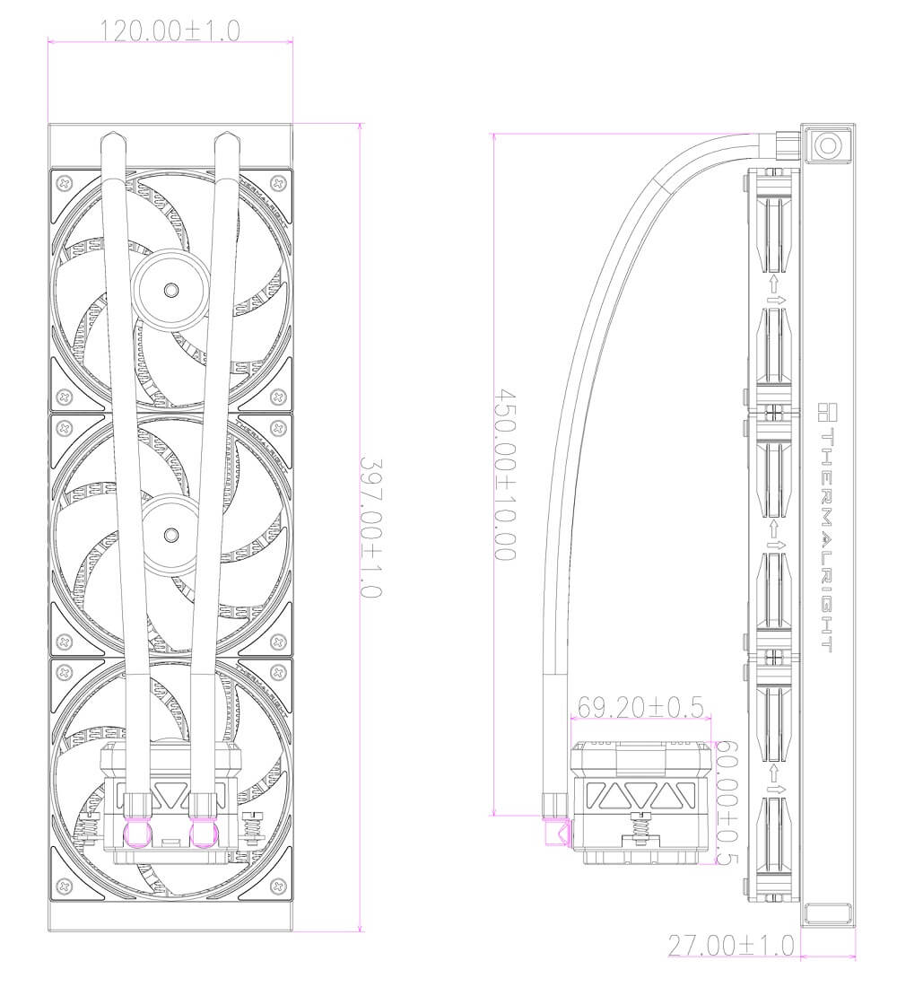 Thermalright Frozen Warframe 360 WHITE ARGB - AIO CPU Cooler