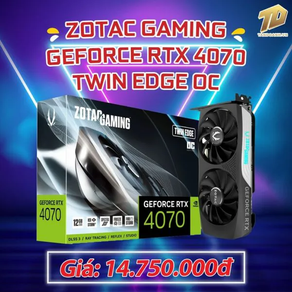 ZOTAC GAMING GeForce RTX 4070 Twin Edge OC - 12GB GDDR6X