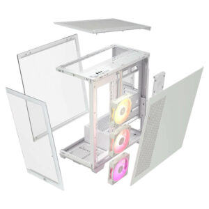 Corsair iCUE LINK 3500X RGB White - Tempered Glass Mid-Tower PC Case