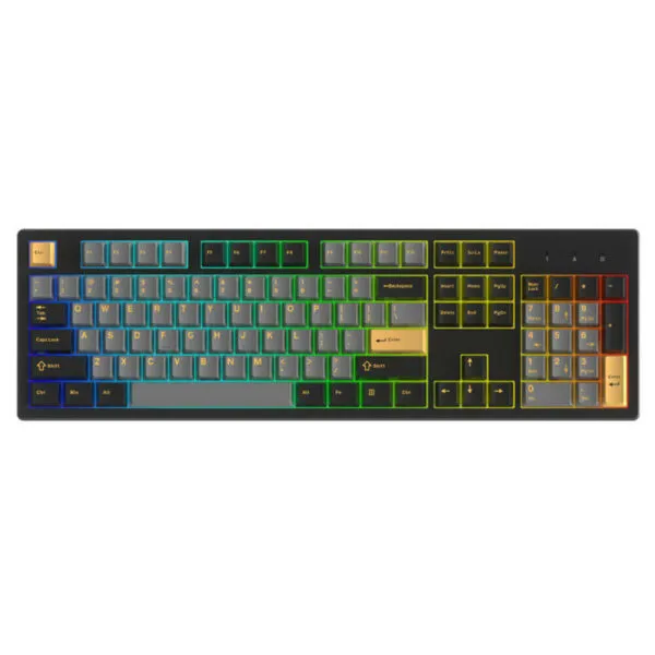 DAREU EK104 PRO - BLACK GOLDEN - Triple Mode | DareU DREAM Switch | RGB Gaming Wireless Keyboard