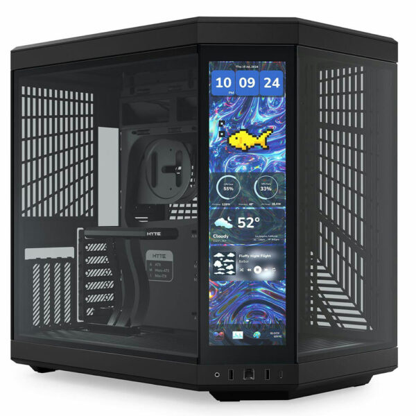 HYTE Y70 Touch Infinite Pitch Black - Dual Chamber Mid-Tower ATX Case