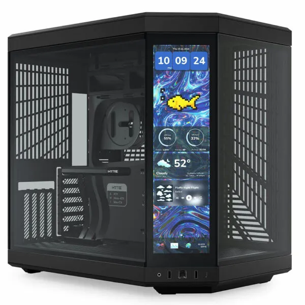 HYTE Y70 Touch Infinite Pitch Black – Dual Chamber Mid-Tower ATX Case