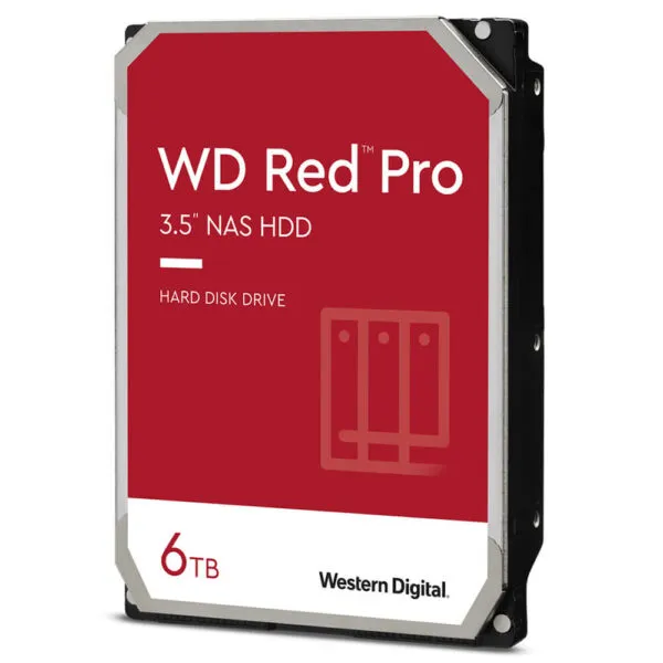 Western Digital Red Pro 6TB – 24/7 256MB cache Sata 3 – NAS Hard Disk Drive