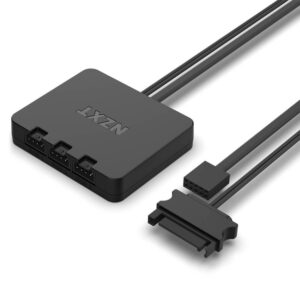 NZXT F120 RGB DUO Triple Pack Black - 3 x 120mm RGB Fans & Controller