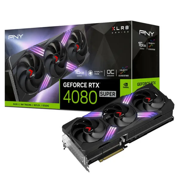 PNY GeForce RTX™ 4080 SUPER 16GB OC ARGB TF VERTO - 16GB GDDR6X